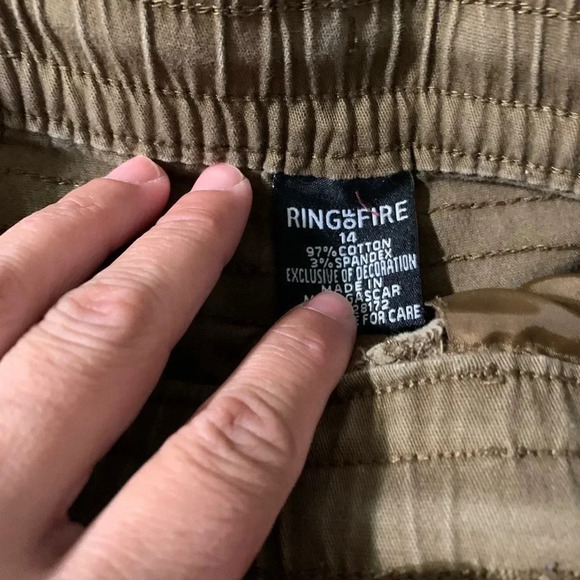 Ring of Fire boys size 14 brown jogger pants - Picture 3 of 5